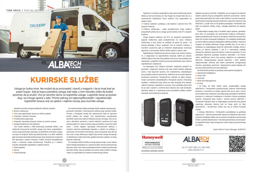 Kurirske službe • Albatech